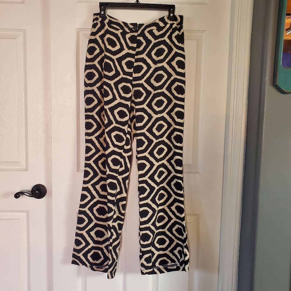 Sincerely Jules Vila‎ Wide-leg Pants Abstract Print Bohemian City Pockets Large